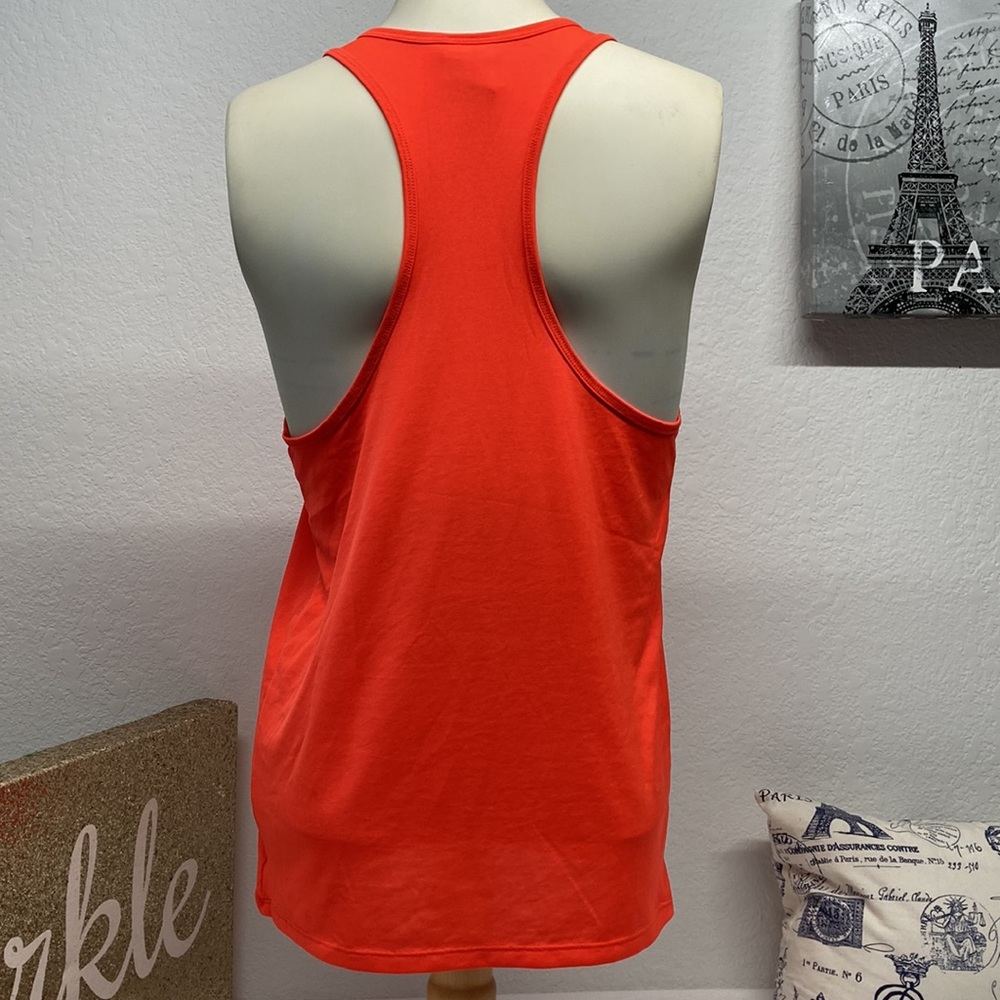 Pink | Orange graphic racerback tank, Sz XS “There’s no We in Pizza” - Picture 4 of 8
